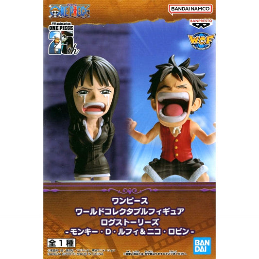 One Piece Monkey D. Luffy and Nico Robin World Collectable Figure Log Stories [USED]