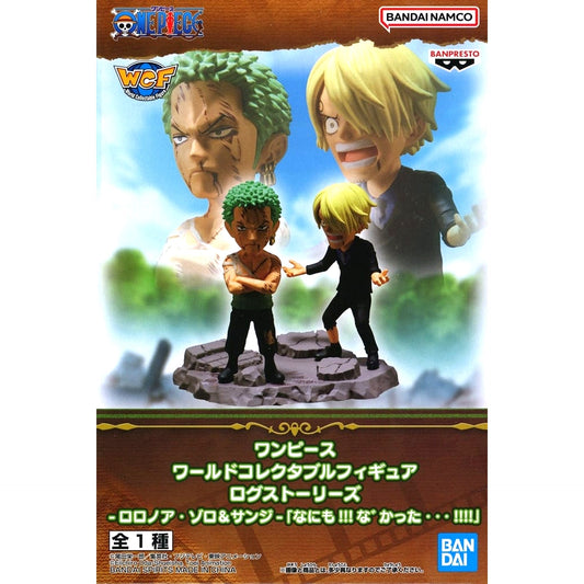 One Piece Roronoa Zoro and Sanji World Collectable Figure Log Stories Roronoa Zoro and Sanji "Nothing... happened...!!!!" [USED]
