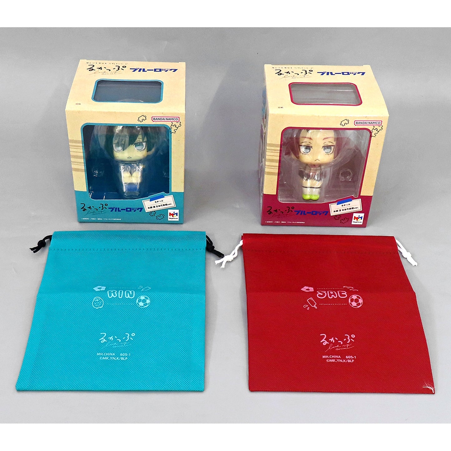Set of Rin Itoshi & Sae Itoshi Japan National Team Ver. Deluxe Look Up Figure Blue Lock Premium Bandai & Animate Ltd [USED]