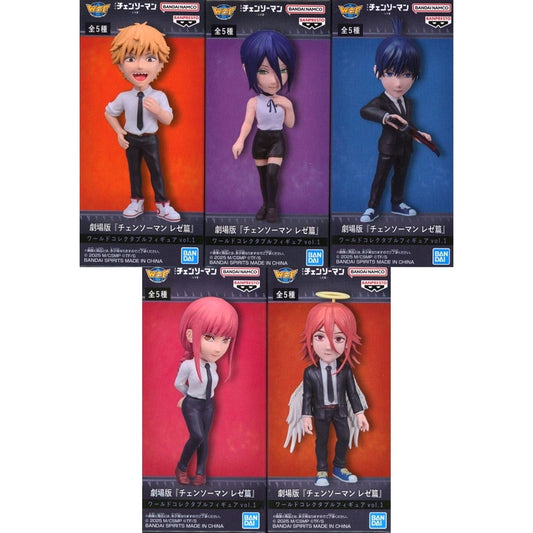 Set of 5 Chainsaw Man the Movie: Reze Arc World Collectable Figure vol.1 [USED]