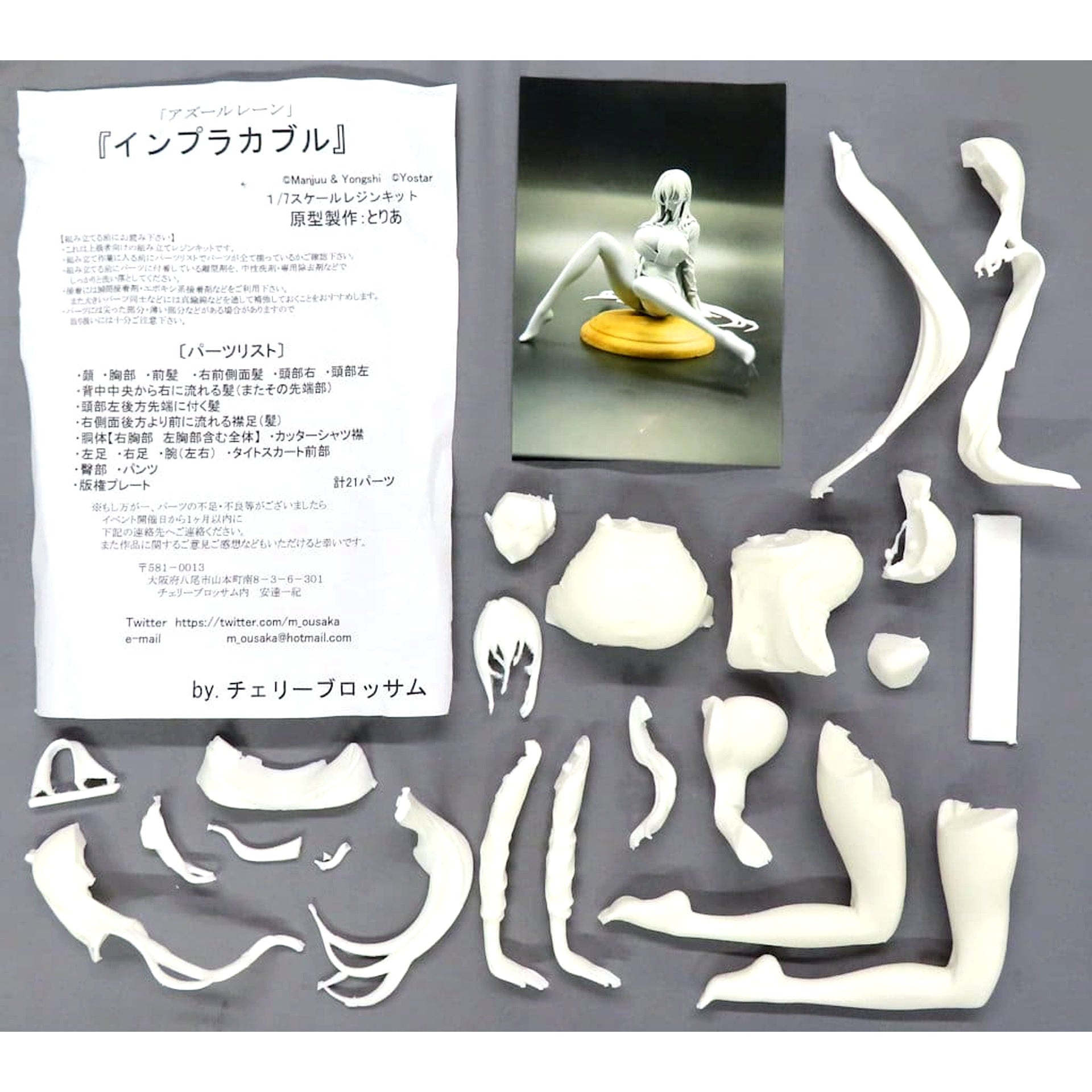 Implacable Azur Lane Resin Cast Kit 1/7 Scale Event and BOOTH Exclusive [USED]