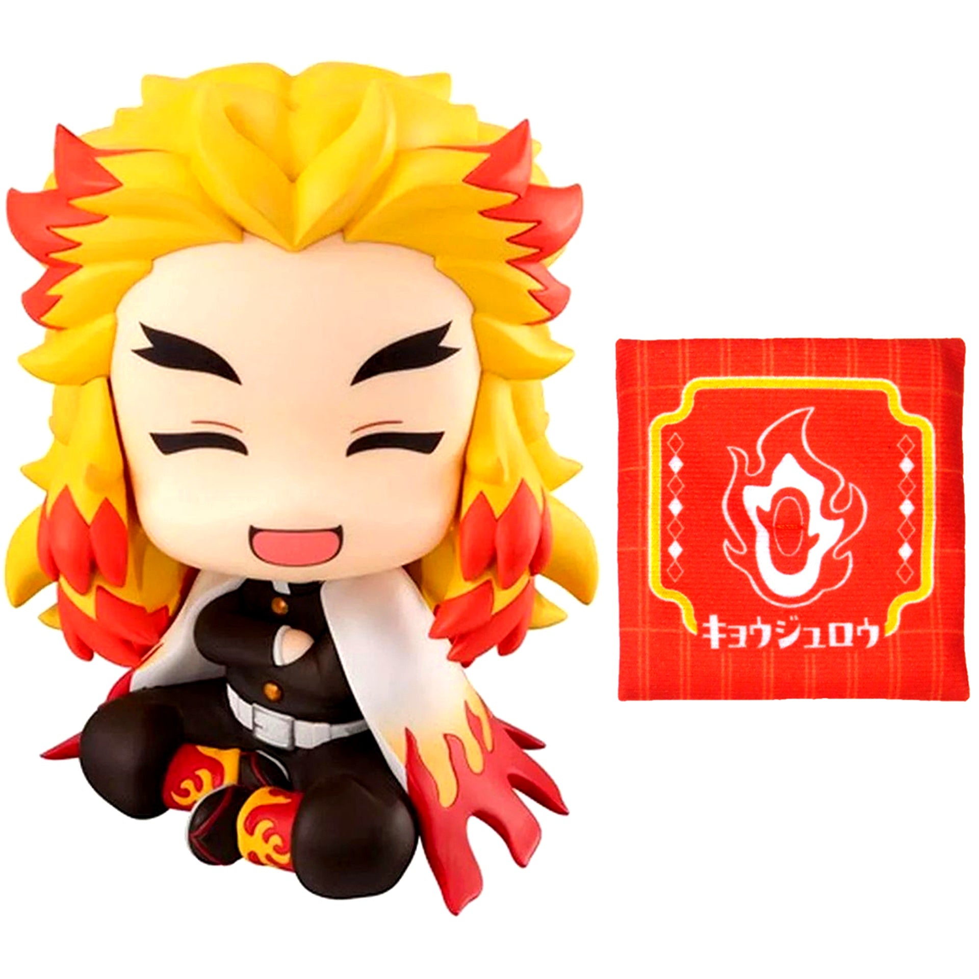 Kyojuro Rengoku Smiling Ver. Lookup Figure with Ltd Cushion Demon Slayer Premium Bandai Ltd [USED]