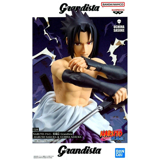 Sasuke Uchiha Naruto: Shippuden Grandista Haruno Sakura & Uchiha Sasuke Figure [USED]