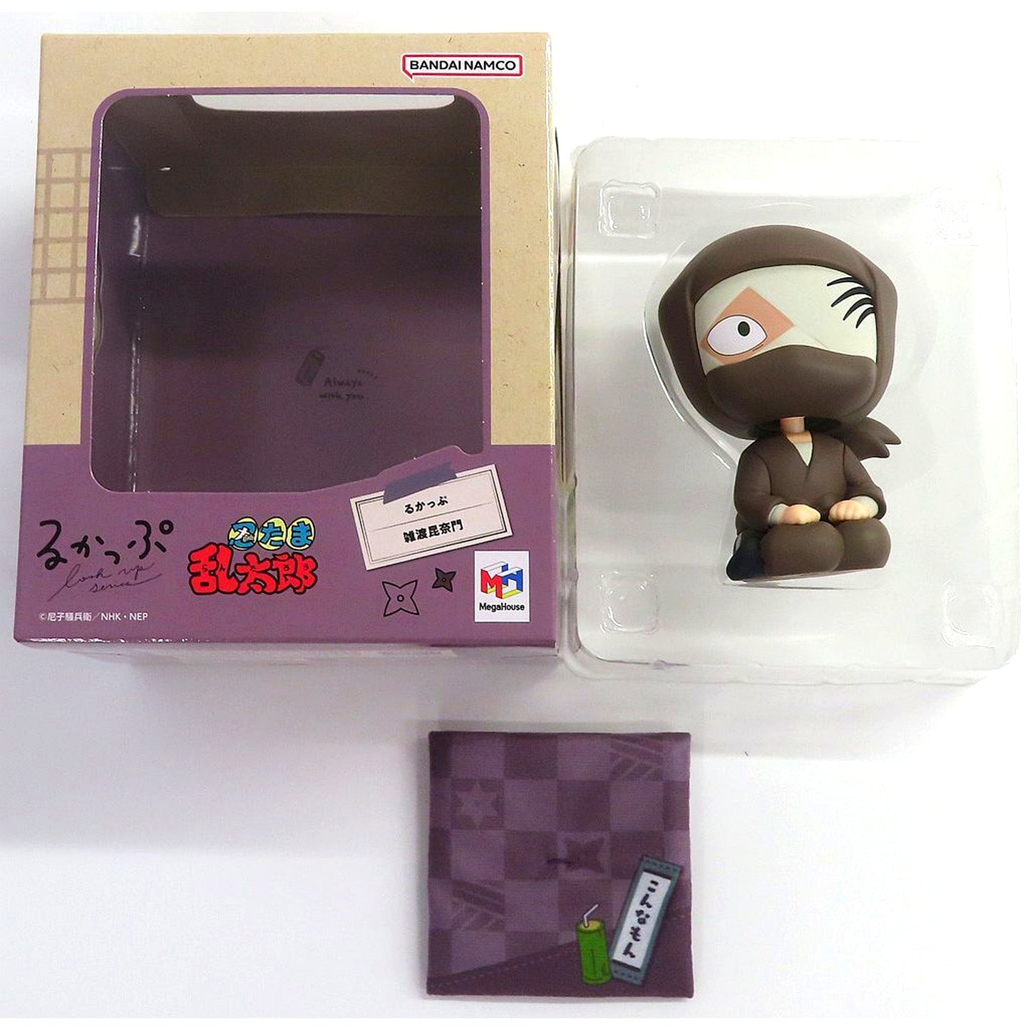 Konnamon Zatto Look Up with Limited Zabuton Cushion Nintama Rantaro Premium Bandai Ltd Figure [USED]