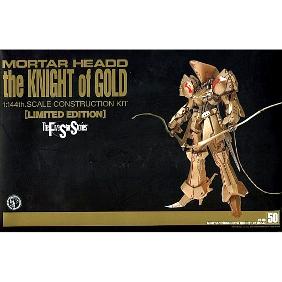 The Five Star Stories the KNIGHT of GOLD MORTAR HEADD Series No. 50 Resin Cast Kit FS-143 1/144 Scale [USED]
