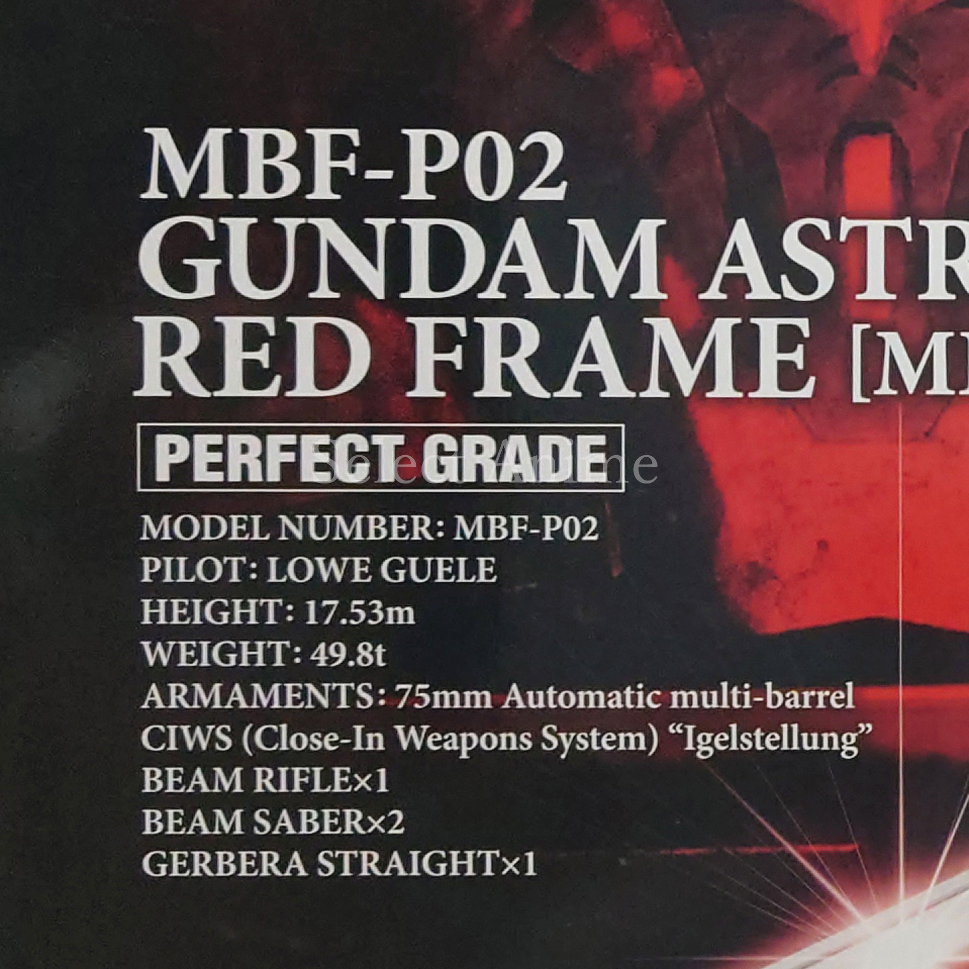 Gandam Astray Red Frame Metallic Mobile Suit Gundam SEED PG MBF-P02 1/60 Gundam Base Limited Plastic Model [USED]