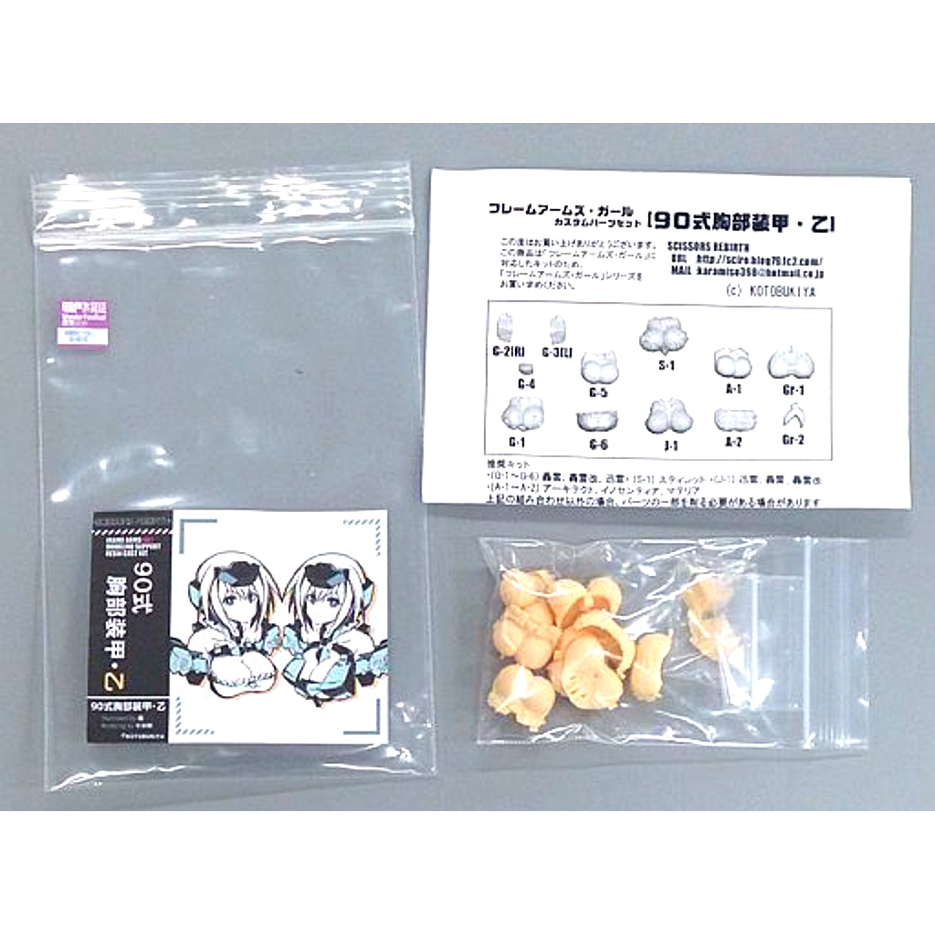 Type 90 Chest Armor Otsu Frame Arms Girl 1/1 Detail Up Parts Resin Cast Kit Wonder Festival 2019 Winter [USED]