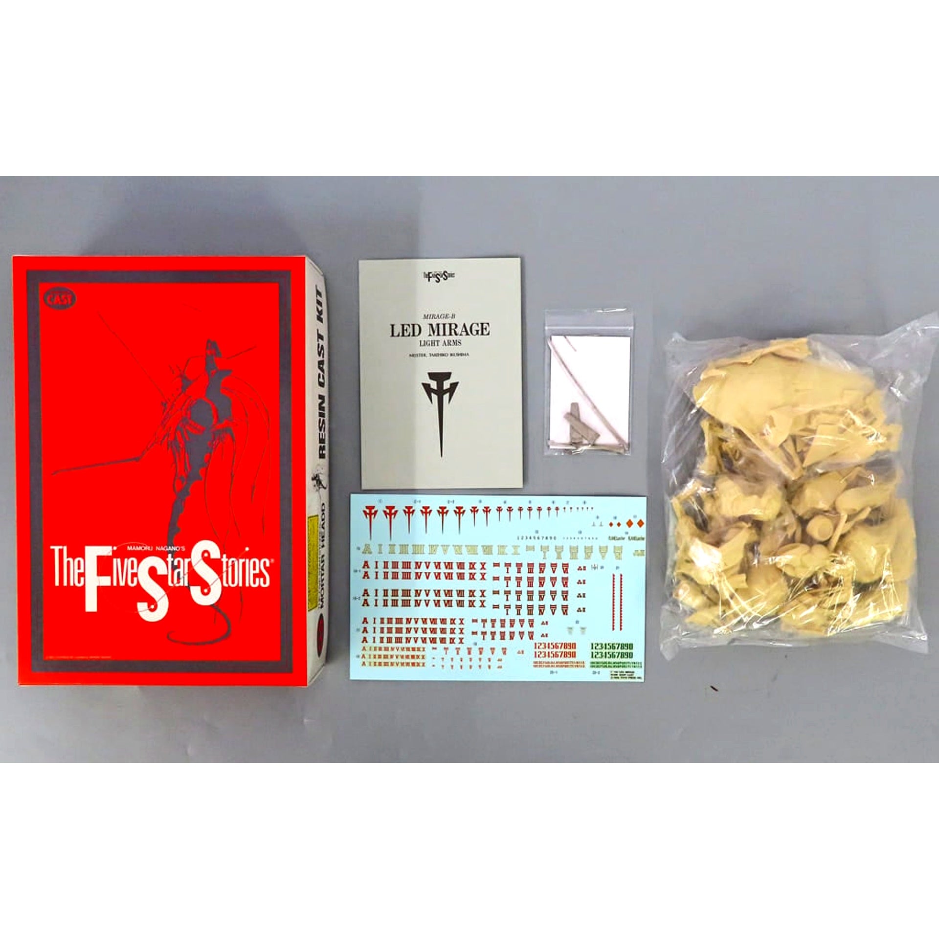 Red Mirage Mirage B Light Equipment Spec The Five Star Stories Series No.7 Garage Kit 1/100 Scale [USED]