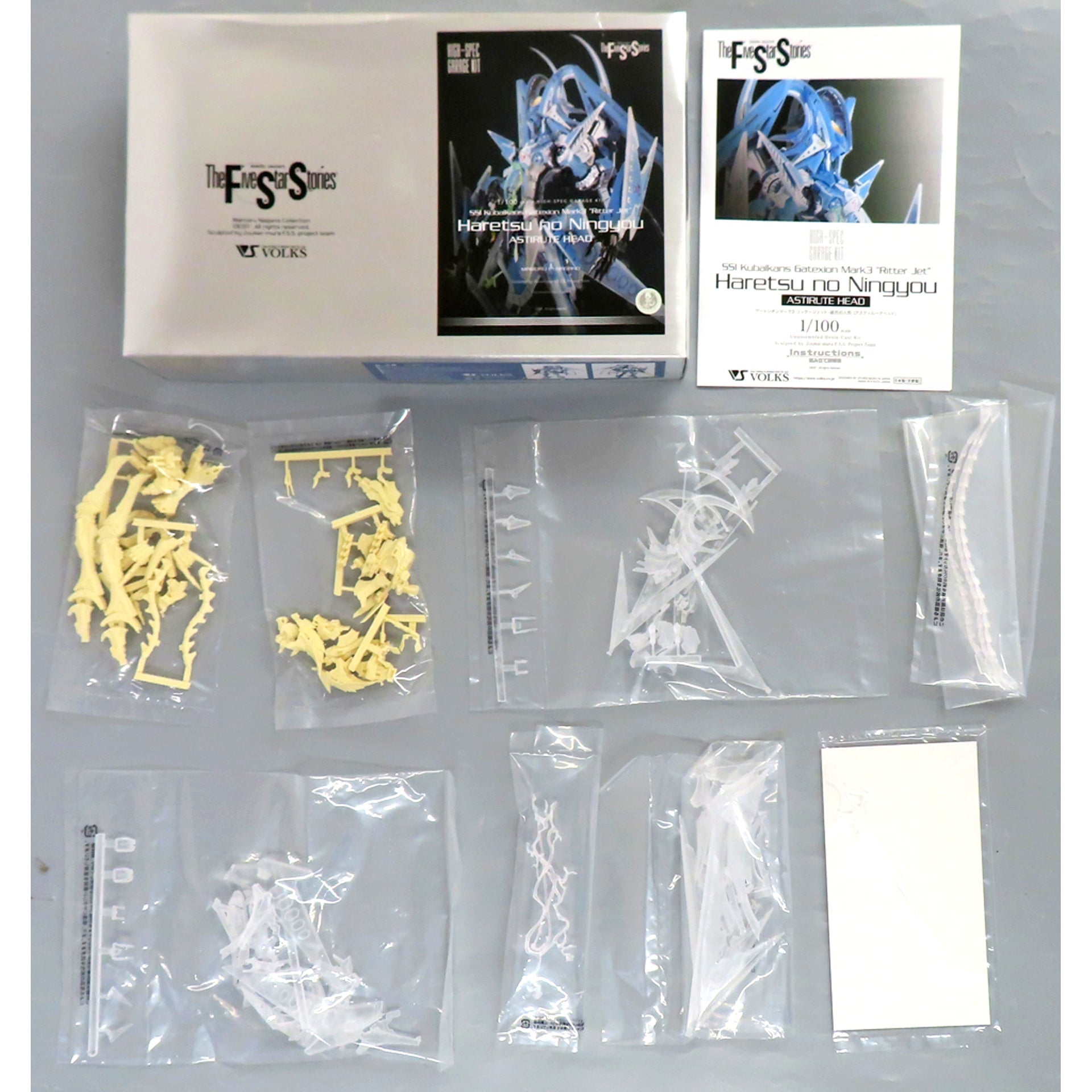 Gate Sion Mark 3 Ritter Jet Bang Doll Astilute Head The Five Star Stories High-Spec Garage Kit 1/72 Resin Cast Kit [USED]