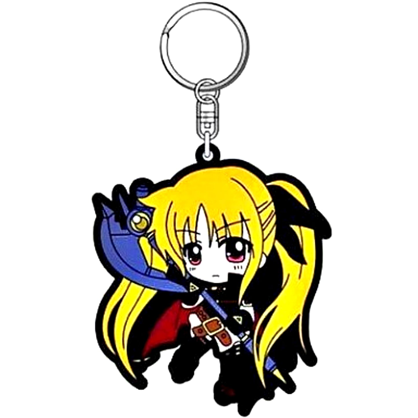 Fate Testarossa Barrier Jacket Ver. Magical Girl Lyrical Nanoha Rubber Strap [USED]