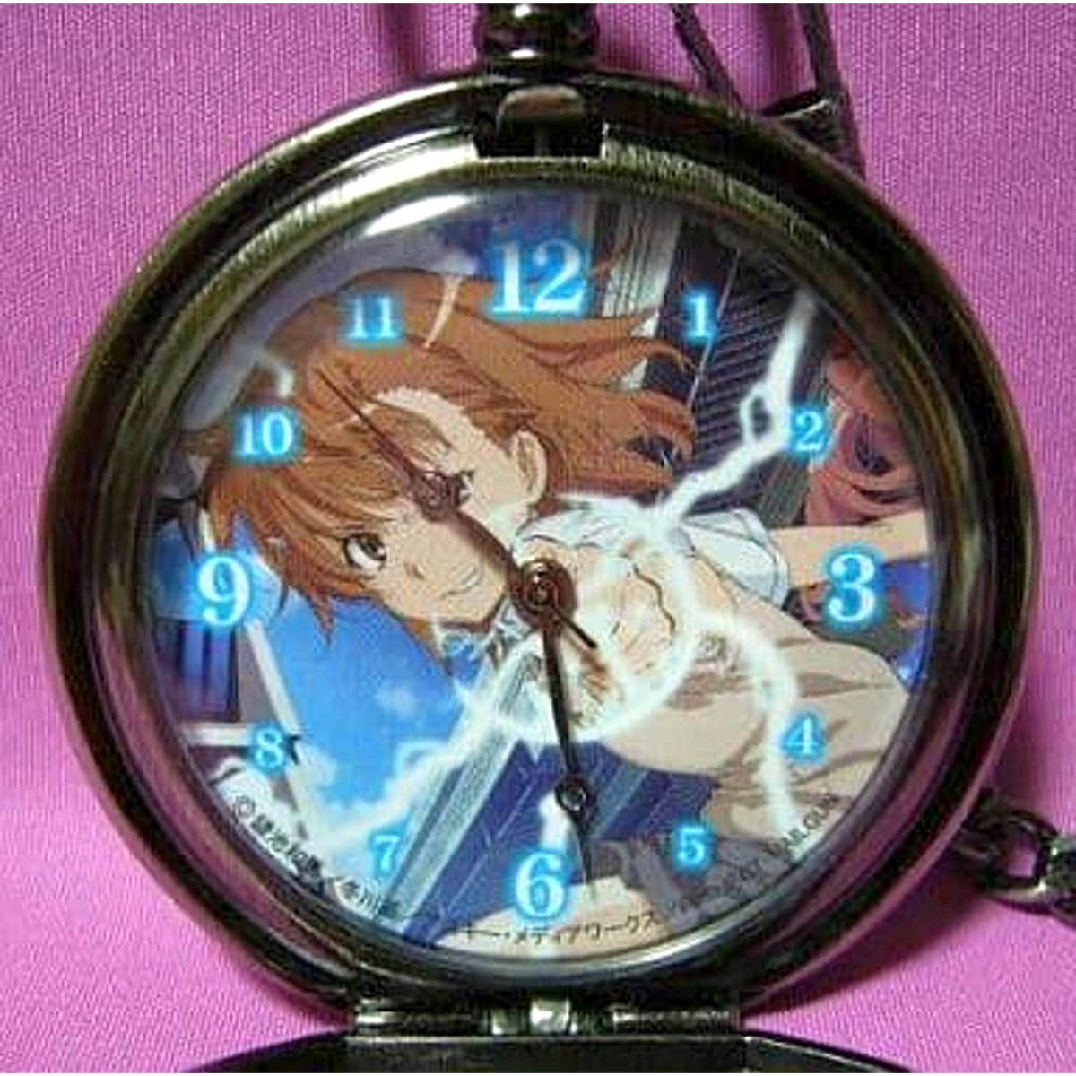 A Certain Scientific Railgun Mikoto Misaka Railgun Pocket Watch [USED]