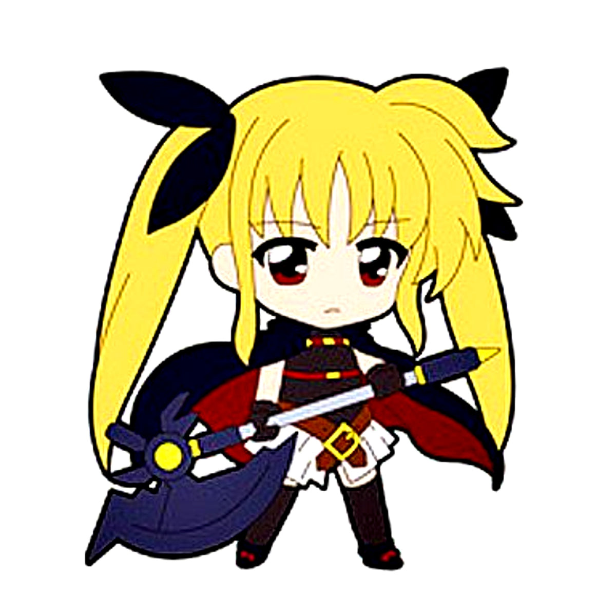Fate Testarossa Barrier Jacket Nendoroid Plus Trading Rubber Strap Magical Girl Lyrical Nanoha The MOVIE 1st [USED]