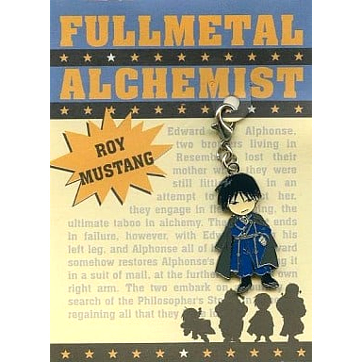 Fullmetal Alchemist Roy Mustang Fastener Accessories Keychains [USED]