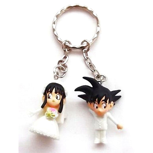 Goku & Chichi Dragon Ball Z Pair Keychain Z Fighters Love Edition [USED]
