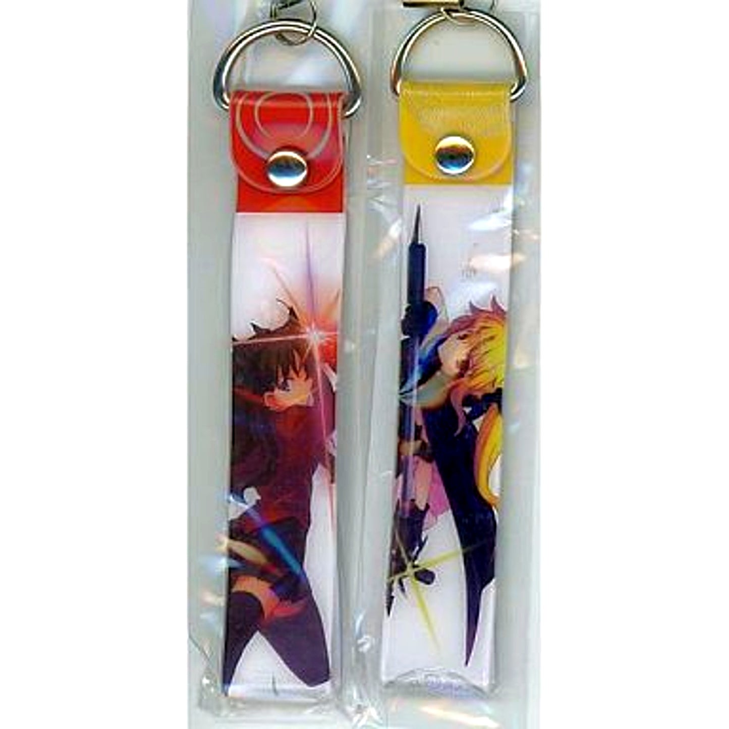Rin & Fate Collaboration Strap Fate/stay night x Magical Girl Lyrical Nanoha Comp Ace July 2010 Issue Appendix [USED]