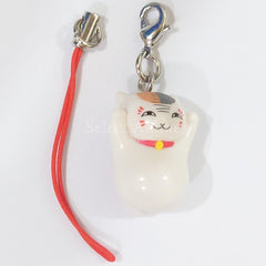 Nyanko-sensei Intimidation Natsume's Book of Friends Nyanko-sensei Strap Key Chain [USED]