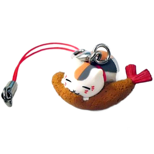 Deep Fried Shrimp Natsume's Book of Friends Nyanko-sensei Strap Key Chain [USED]