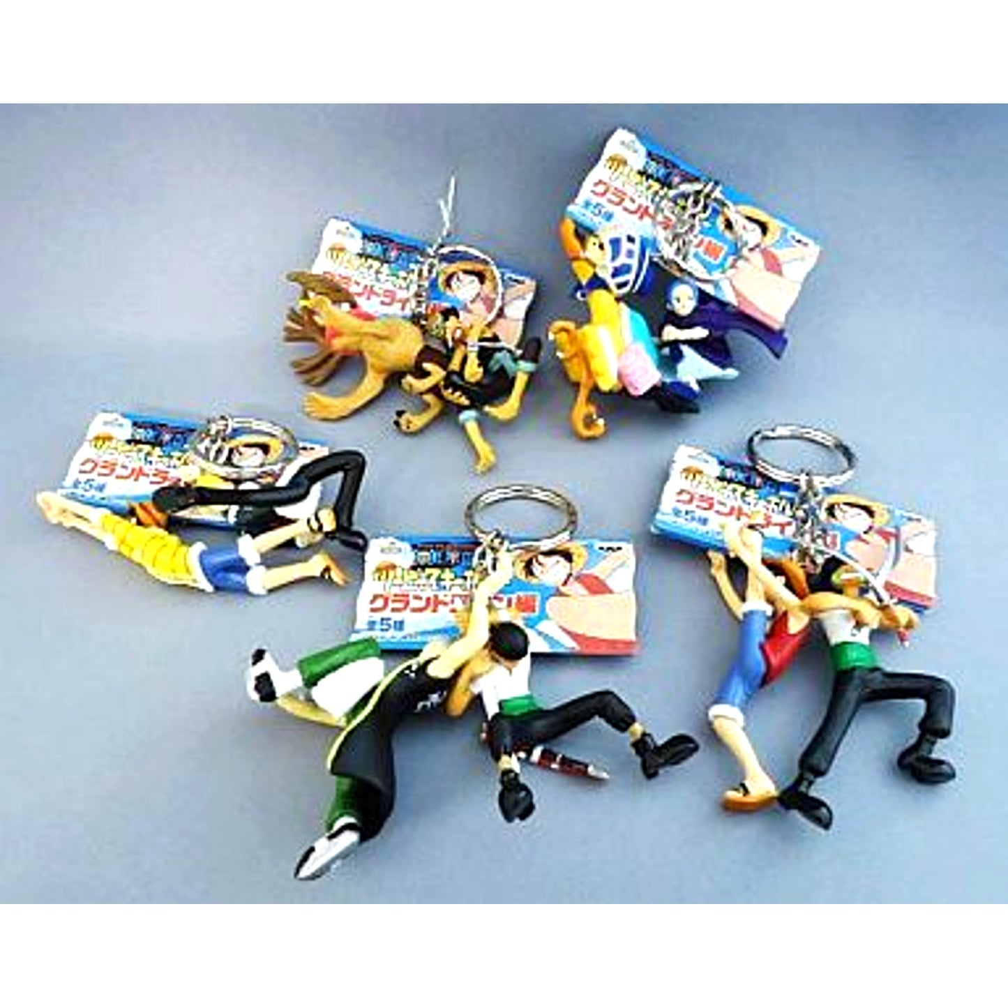 Set of 5 One Piece Two Piece Keychain Grand Line Edition [USED]