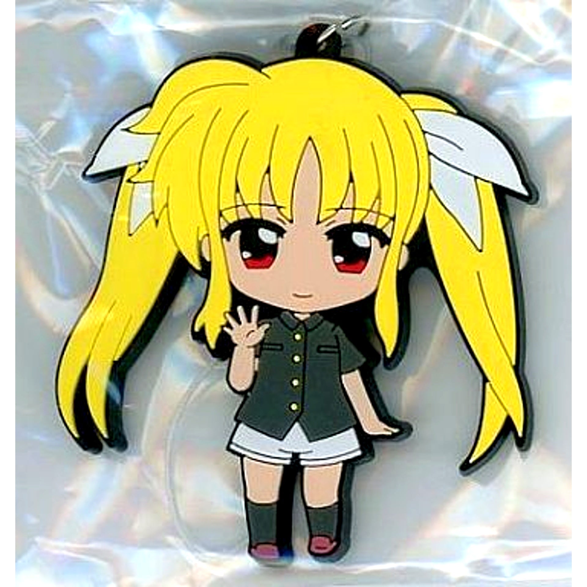 Fate Testarossa Casual Wear Secret Magical Girl Lyrical Nanoha The MOVIE 1st SCENE02 Nendoroid Plus Trading Rubber Strap [USED]