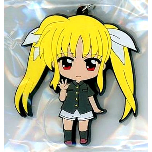 Fate Testarossa Casual Wear Secret Magical Girl Lyrical Nanoha The MOVIE 1st SCENE02 Nendoroid Plus Trading Rubber Strap [USED]
