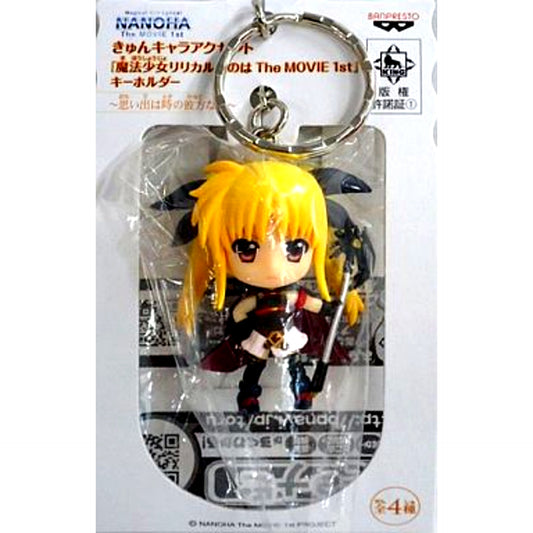 Fate Testarossa Barrier Jacket Ver. Kyun Chara Accent Keychain Omoide wa Toki no Kanata Nano Magical Girl Lyrical Nanoha The MOVIE 1st [USED]