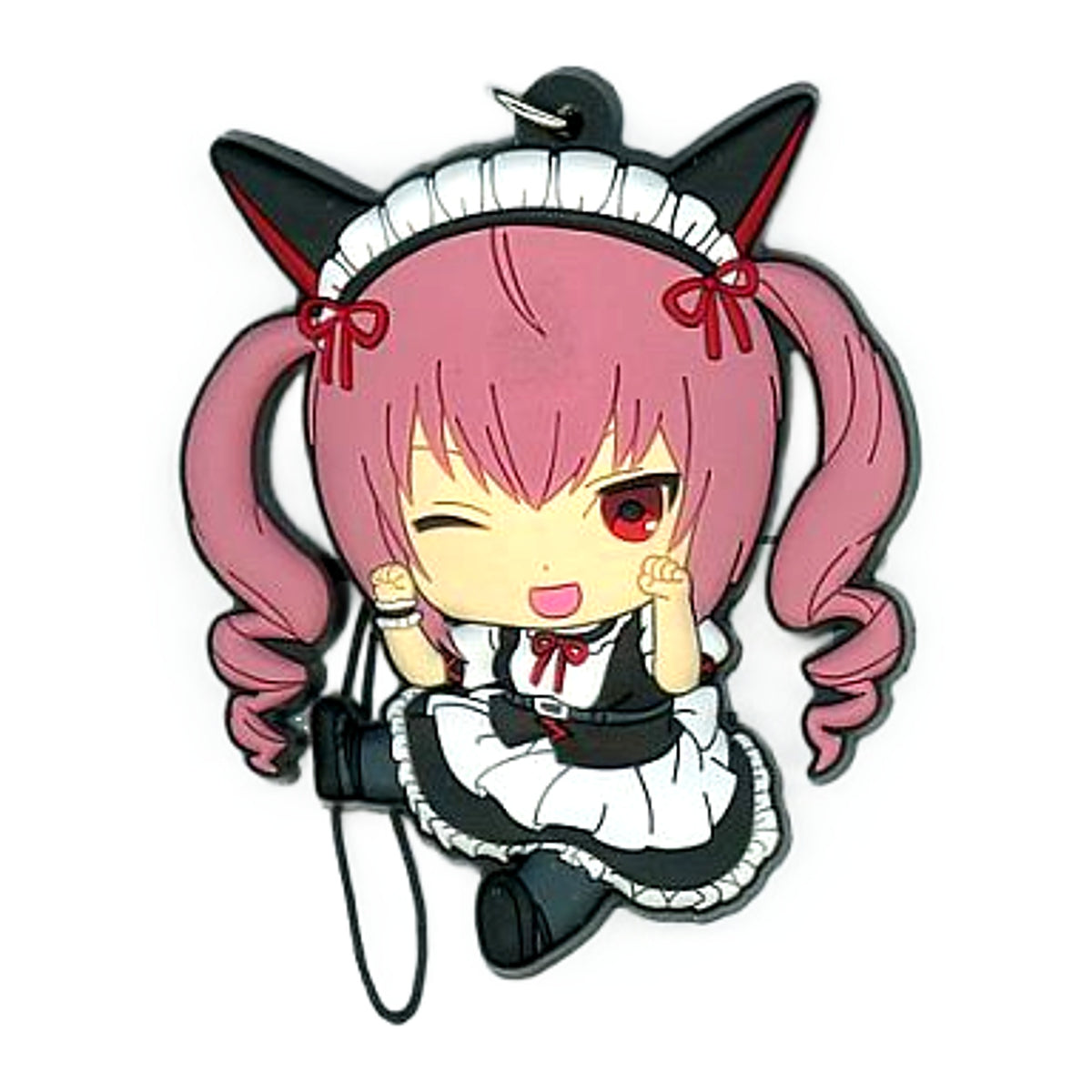 Faris Nyannyan Steins;Gate Petanko Trading Rubber Strap Key Chain [USED]