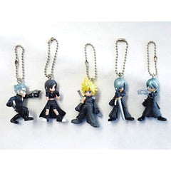 Final Fantasy VII Advent Children Cloud Strife & Others FFAC Swing All 5 Types Set Keychains [USED]
