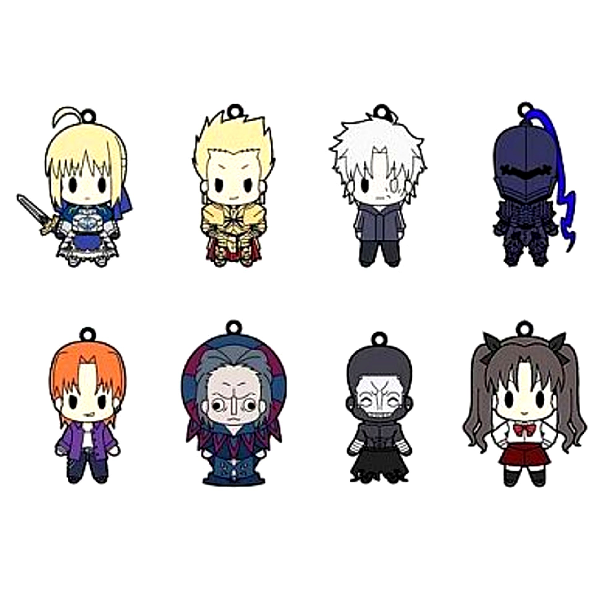 Set of 8 D4 Fate/Zero Rubber Strap Collection Vol. 2 [USED]