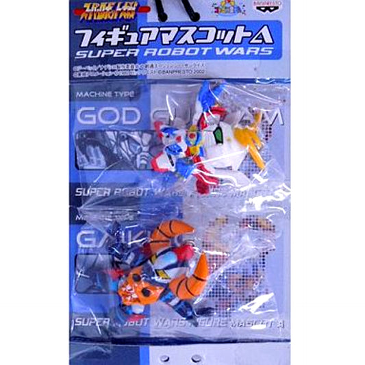 God Gundam & Gaiking Super Robot Wars Figure Mascot A [USED]