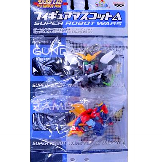 Gundam Deathscythe Hell Custom & Zambot 3 Super Robot Wars Figure Mascot A [USED]