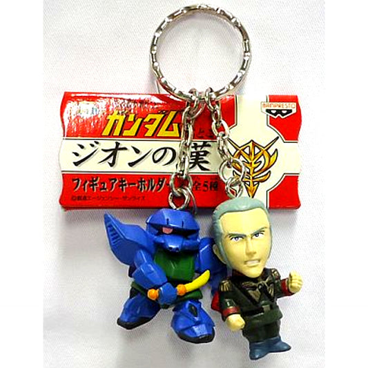 Gelgoog & Anavel Gato Mobile Suit Gundam Men of Zeon Figure Keychain [USED]