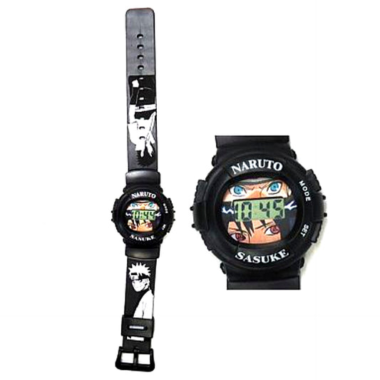 Naruto vs Sasuke Naruto Weekly Jump 2010 Summer Chakra Clash Digital Wristwatch [USED]