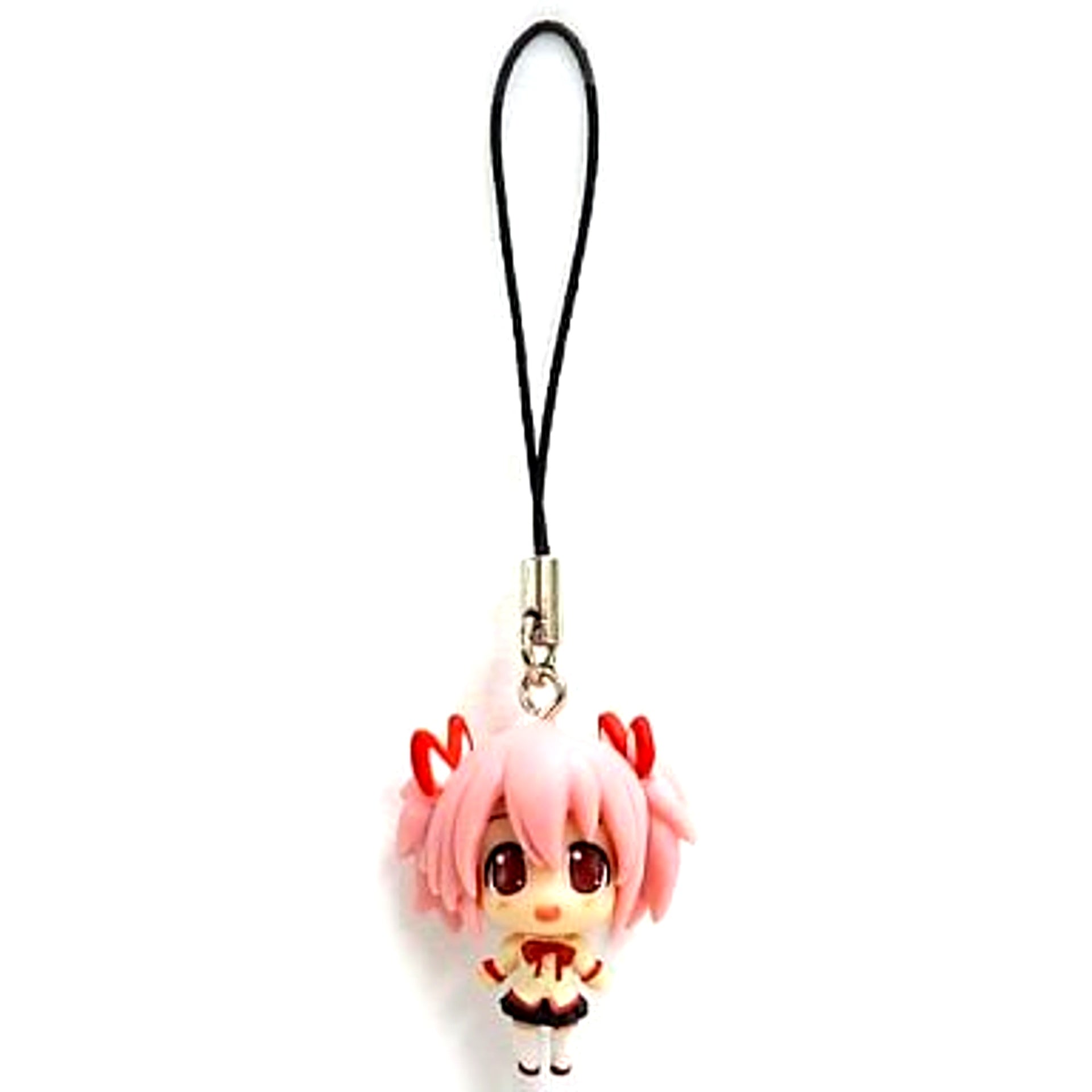 Madoka Kaname Lawson x Puella Magi Madoka Magica Color Collection Chibi Figure Strap [USED]