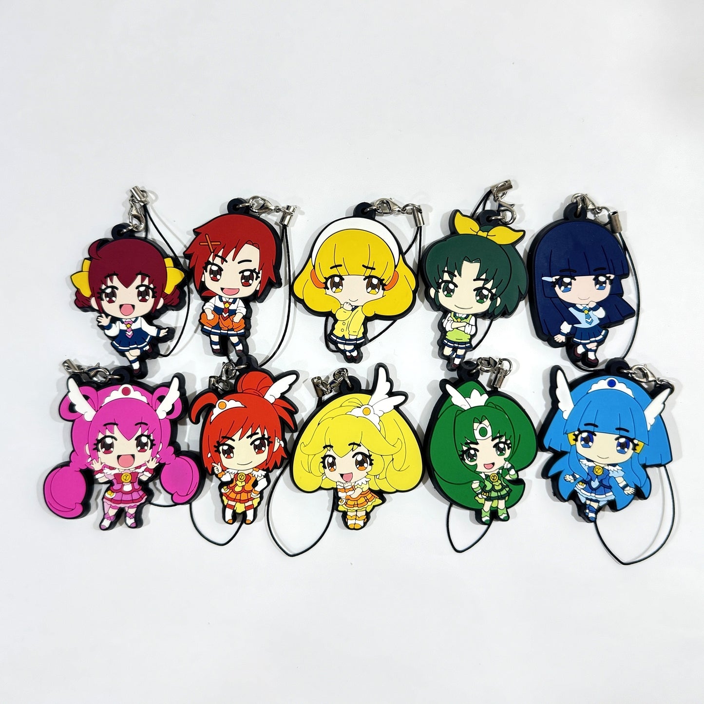 Set of 10 Smile PreCure! Rubber Strap [USED]