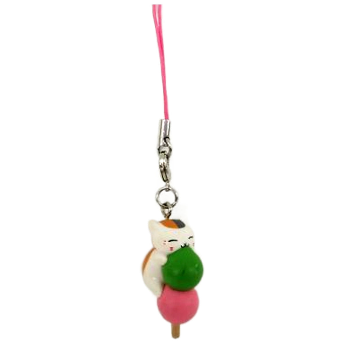 3 Colored Dango Natsume's Book of Friends Nyanko-sensei Strap Vol.3 Japanese Sweets Key Chain [USED]