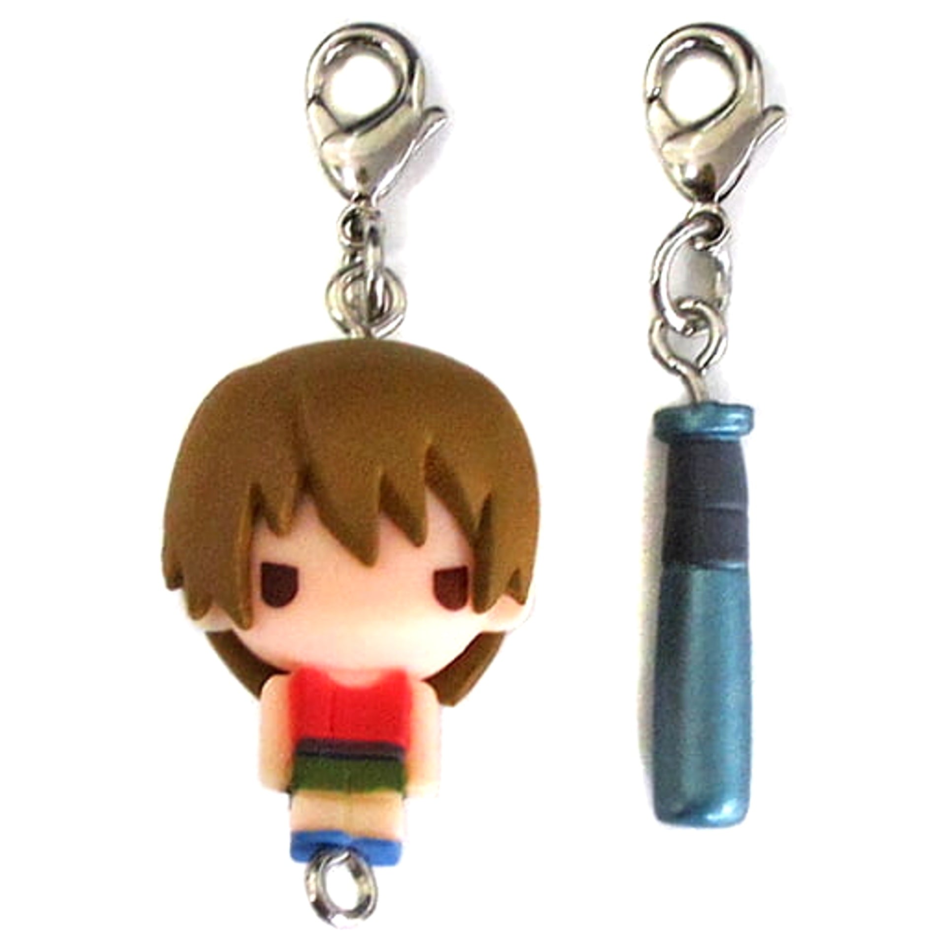 Higurashi: When They Cry Kai Keiichi Maebara With Bat Furude Shrine Higurashi Lottery Keychains [USED]