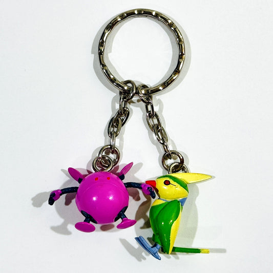 Pink Haro & Torii Mobile Suit Gundam SEED Figure Keychain 3 [USED]