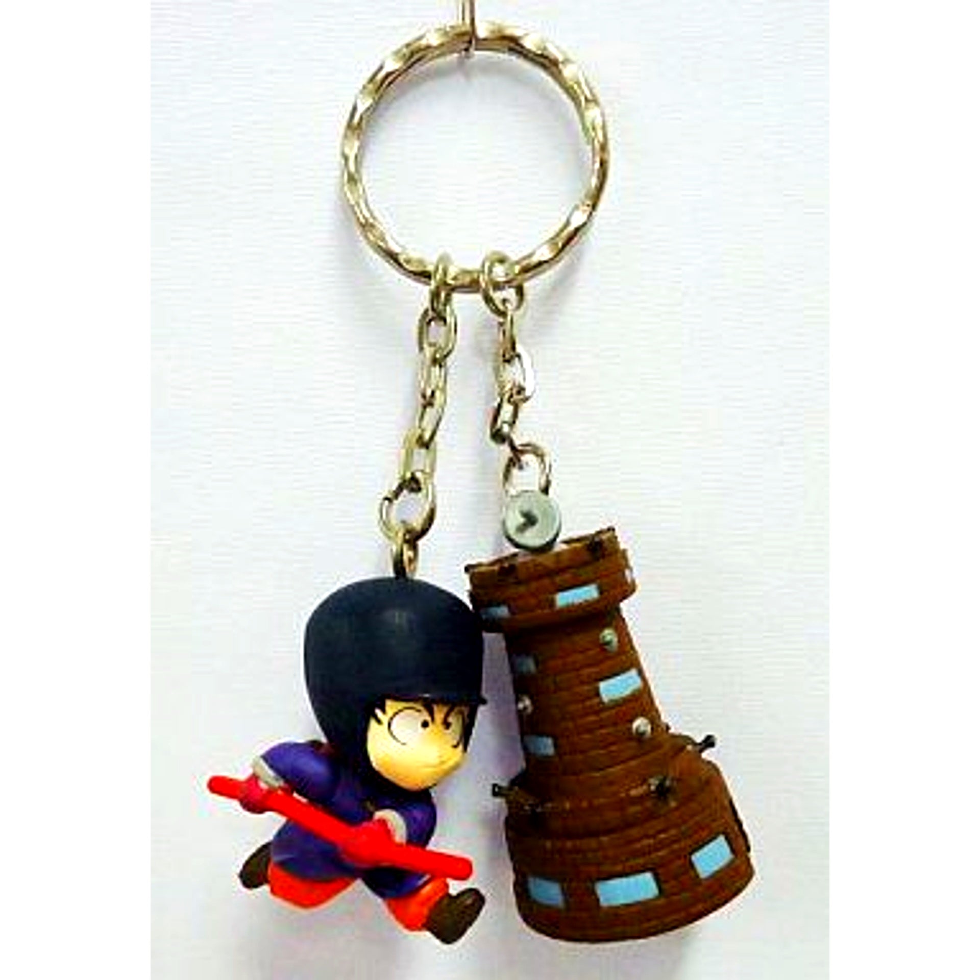 Son Goku and Muscle Tower D Dragon Ball Z Twin Keychain Building Saga [USED]