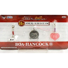 One Piece Boa Hancock Ichiban Kuji Girls Collection Metal Plate Strap Prize H Keychains [USED]