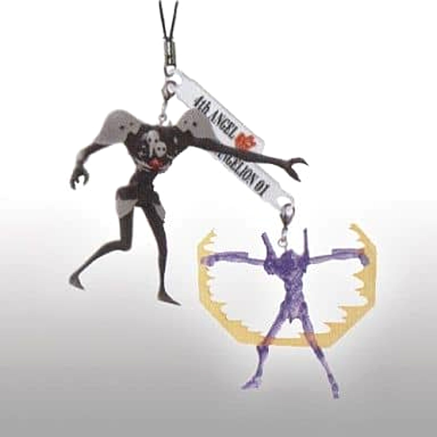 Rebuild of Evangelion The Fourth Angel Evangelion Unit 1 Ichiban Kuji 3rd Impact Twin Figure Strap Prize G [USED]