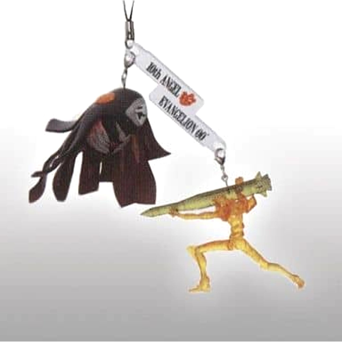 Rebuild of Evangelion The Tenth Angel Evangelion Unit 00 Ichiban Kuji 3rd Impact Twin Figure Strap Prize G [USED]