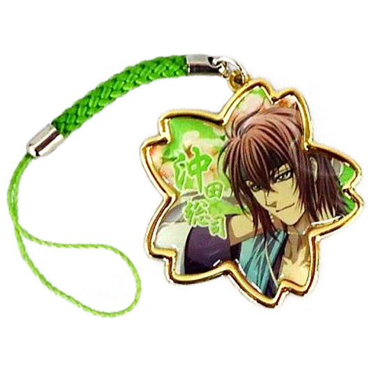 Soshi Okita Sakura Hakuouki: Demon of the Fleeting Blossom A Memory of Snow Flowers Netsuke Strap Limited Quantity Key Chain [USED]
