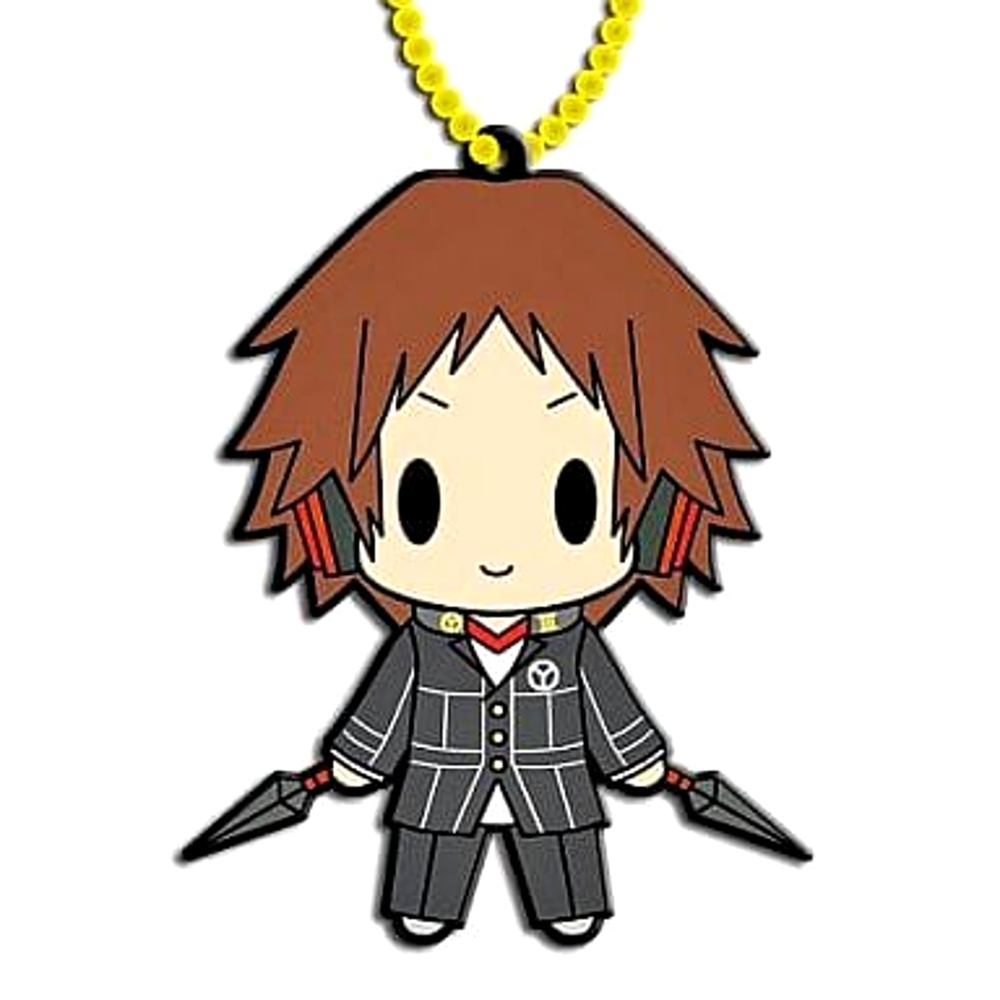 Persona 4: Arena Yosuke Hanamura D4 Rubber Keychain Collection Vol.2 Keychains [USED]