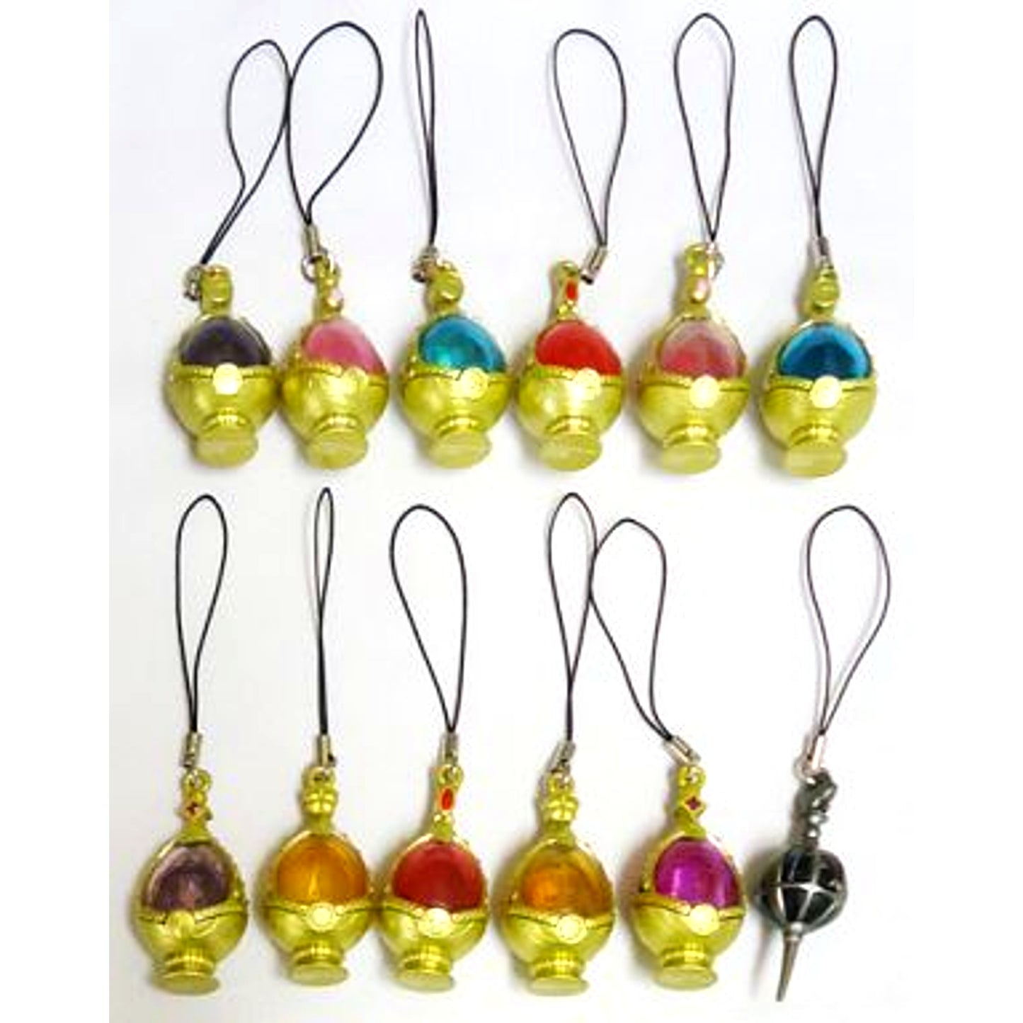 Set of 12 Puella Magi Madoka Magica Soul Gem Strap [USED]