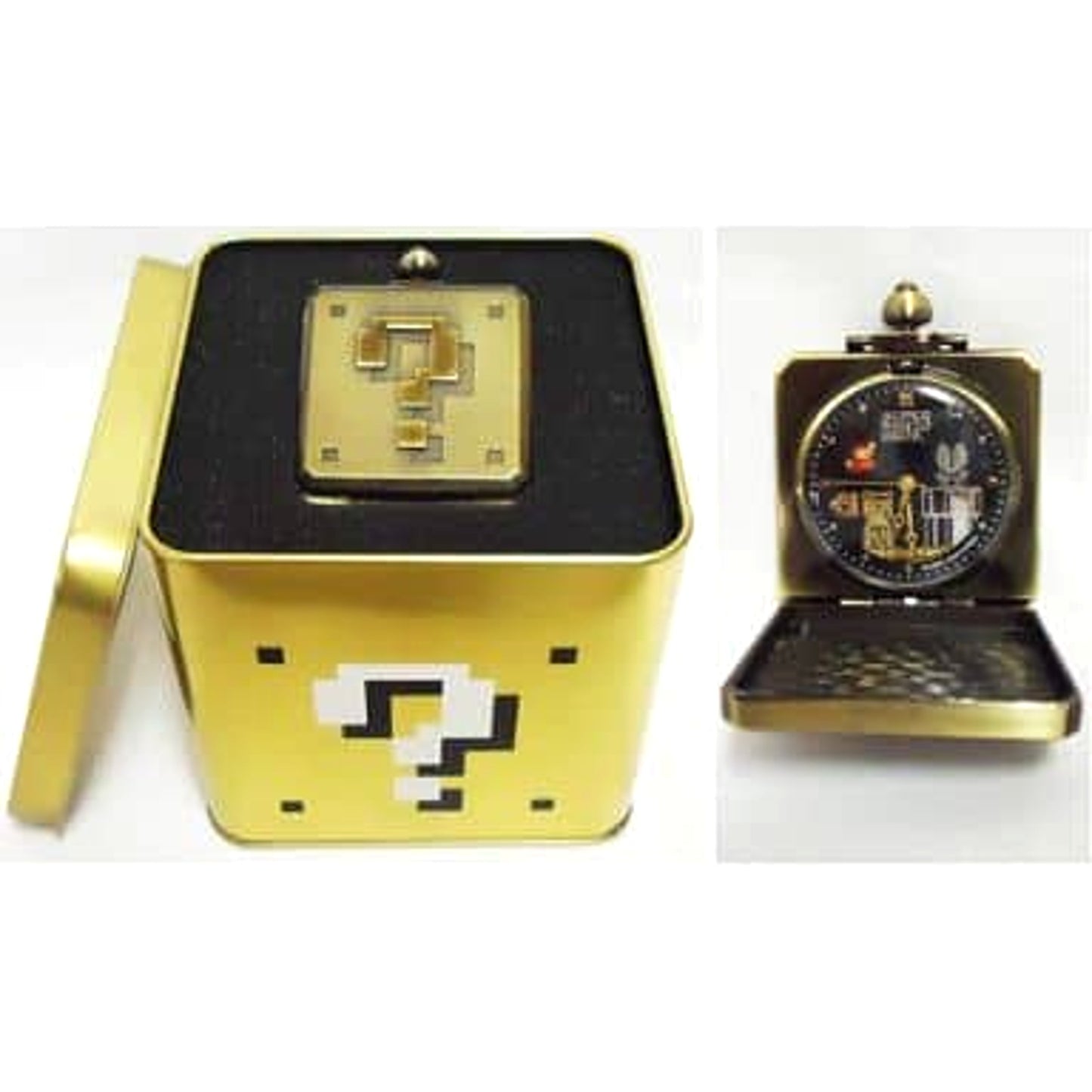 Super Mario Bros. Mario Bullet Bill and Piranha Plant Question Block Pocket Watch Part 2 [USED]
