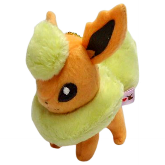 Flareon Pokemon Best Wishes I Love Eevee Plush Toy that Can Be Attached To Bag 2 Mascot [USED]