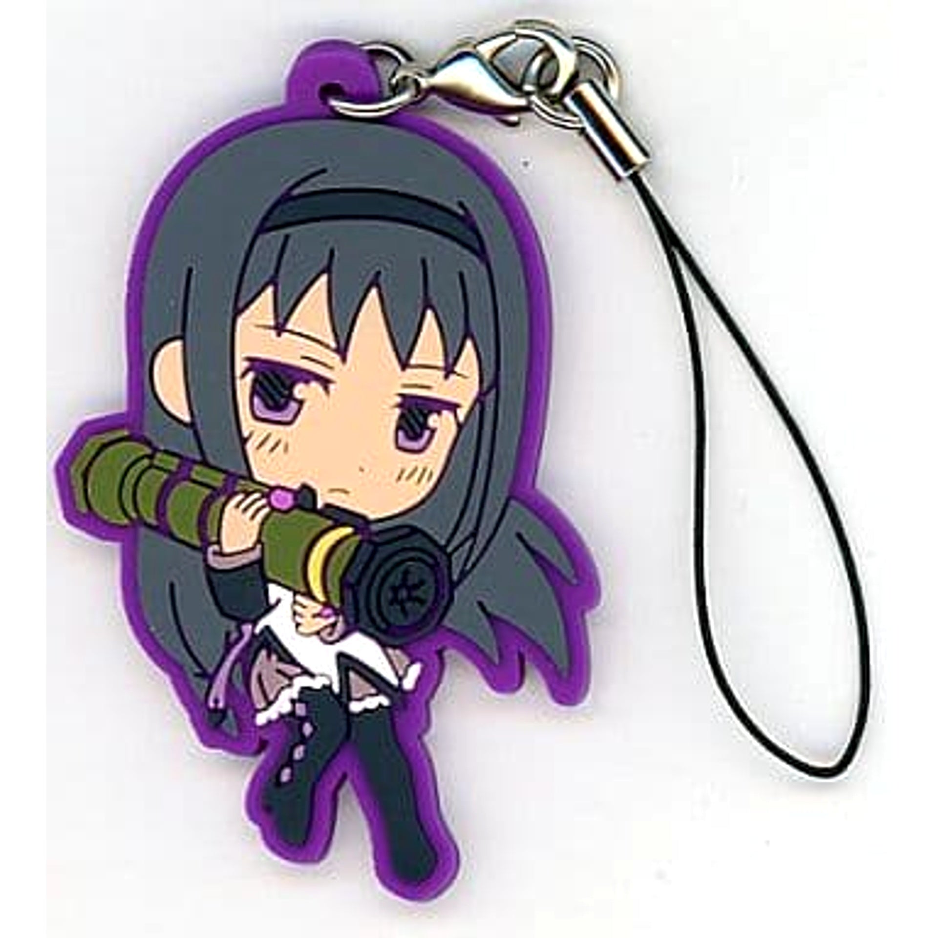 Puella Magi Madoka Magica Homura Akemi Ichiban Kuji Rubber Charm Prize I Keychains [USED]