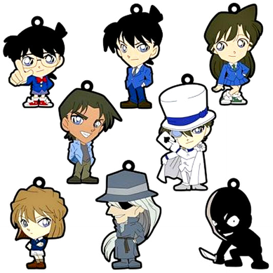 Set of 8 Detective Conan Trading Rubber Strap [USED]
