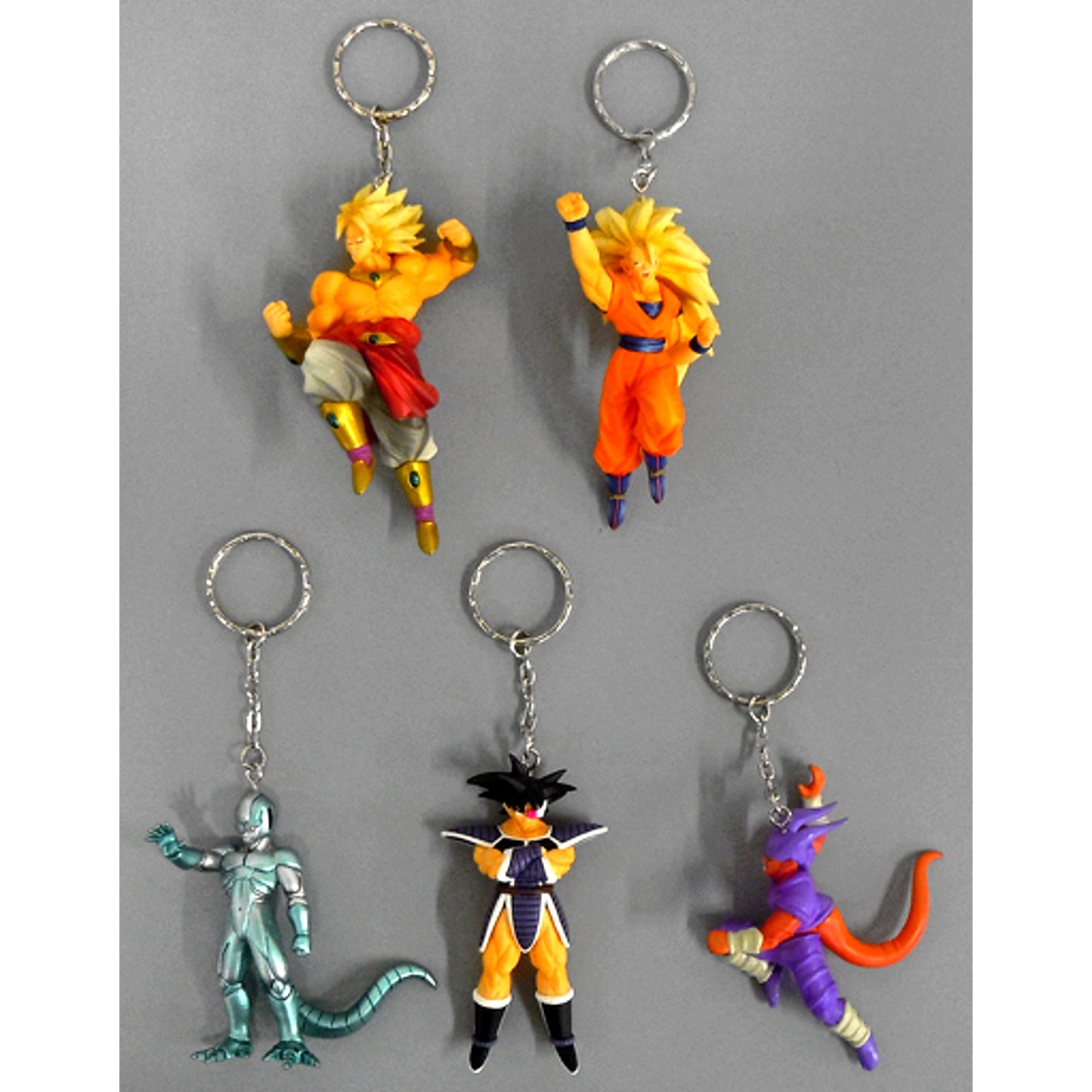 Dragon Ball Z High Quality Keychain Movie Rival Edition Set of 5 [USED]