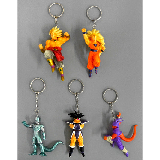 Dragon Ball Z High Quality Keychain Movie Rival Edition Set of 5 [USED]